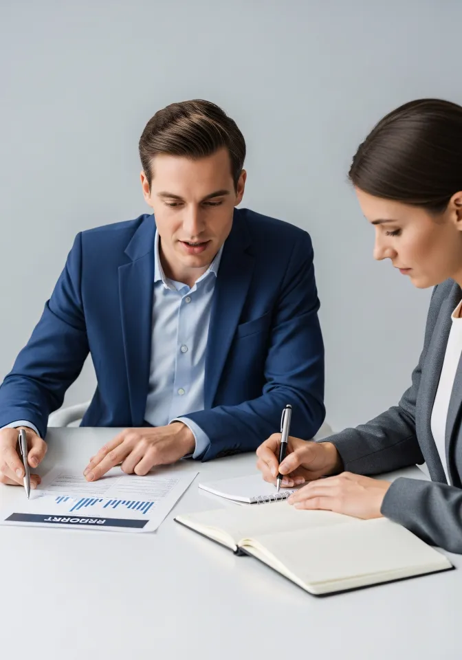 Equipo profesional en consultoría financiera